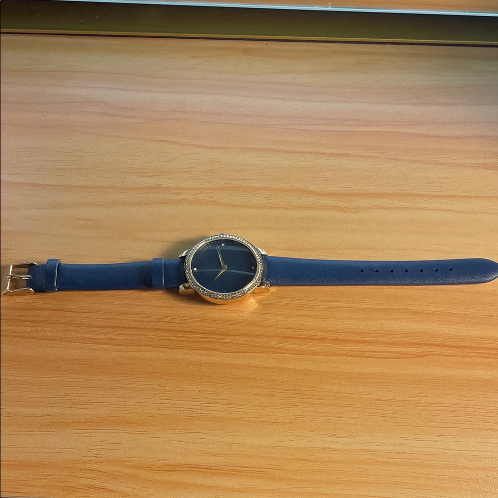 Elegant Blue and Gold Watch